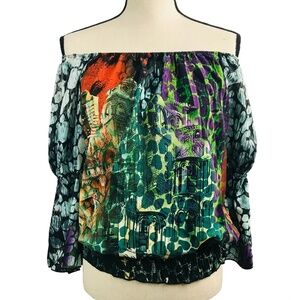 Stylebook Multi Color Peasant Blouse​​